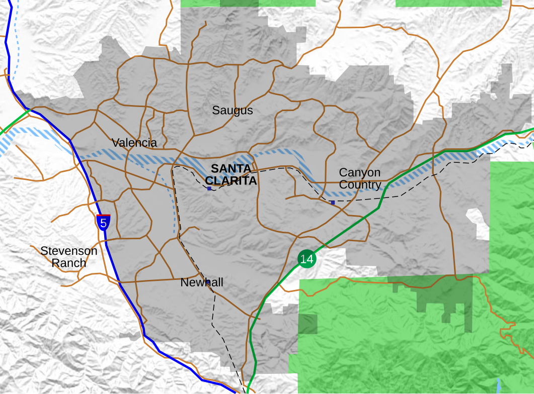 Santa Clarita Valley Service Area Map